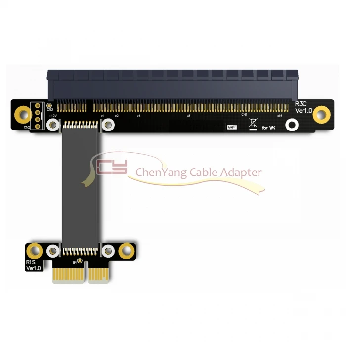 30 см, 40 см/50 см/60 см PCI-Express PCI-E X16 расширитель под прямым углом локоть дизайн PCI-E Gen3.0 1x к 16x магистральный кабель
