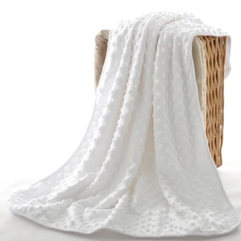 

75*100cm Polyester Blanket for Children Bed Cover Soft Throw Blanket Air Conditioning Sleeping Bedspreads Solid Color Blankets