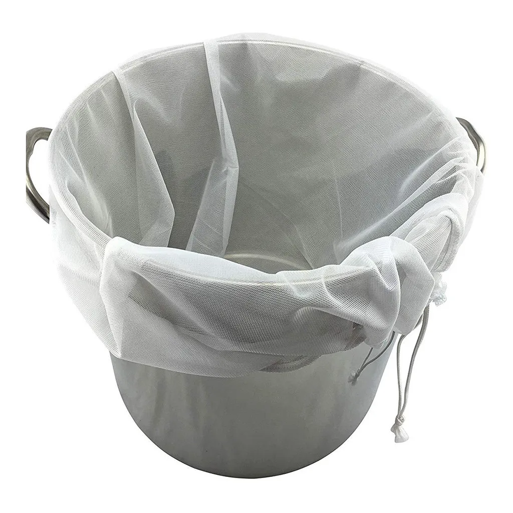 

Reusable Drawstring Brew In A Bag Straining Wine Kitchen Food Nut Milk Tea Fruit Juice Coffee Strain Herb Liquid Filter Bag