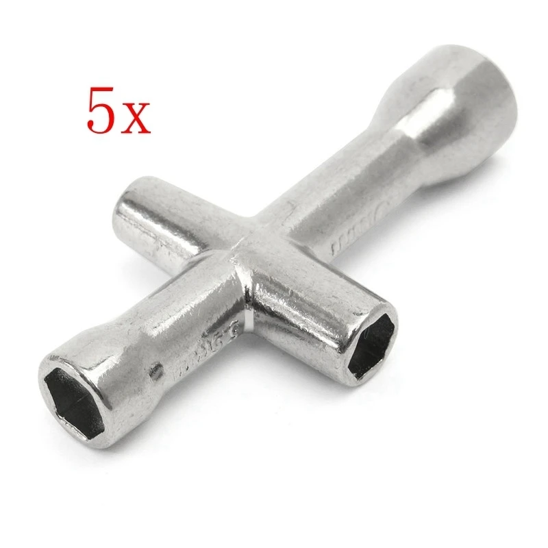 

5x HSP 1/16 1/10 RC Car Key Cross Sleeve Demolition Tools Tire Dedicated Vehicle Nut 60179 Model For 4mm /5mm /5.5mm /7mm