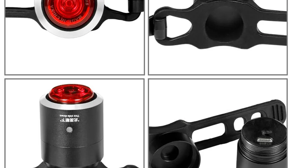 Sale ROCKBROS Bike Light LED Bicycle Backlight USB Rechargeable Bike Rear Light Smart Auto Cycling Taillight MTB Warning Safety Lamp 18