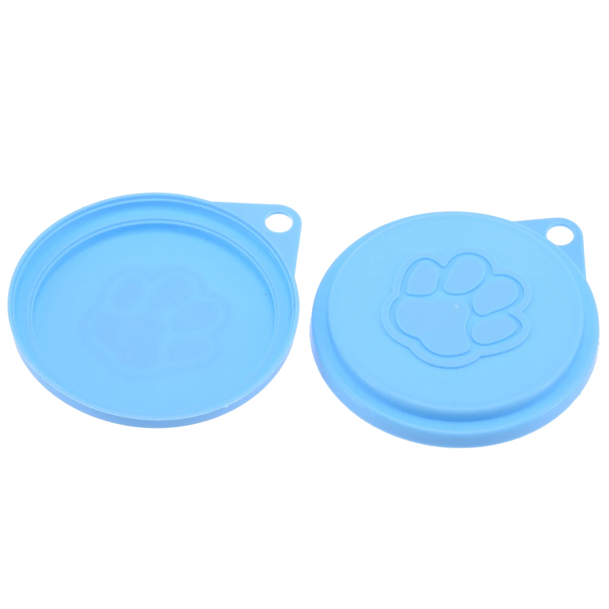 2pcs Reusable Pet Dog Cat Food Storage Can Tin Cover Lid Top Cap 88mm Random Color