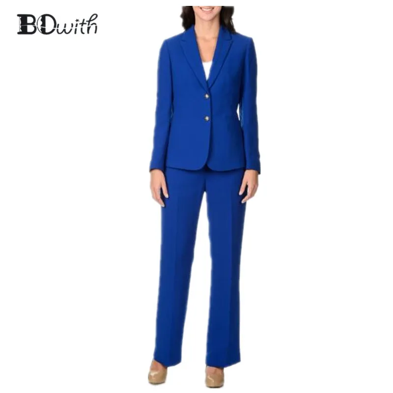 Светло-серый женский брючный костюм формальные женские деловые костюмы ...