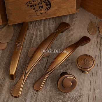 

Retro Vintage 20PCS European Antique Kitchen Door Furniture Handles Cupboard Wardrobe Drawer Wine Cabinet Pulls Handles & Knobs