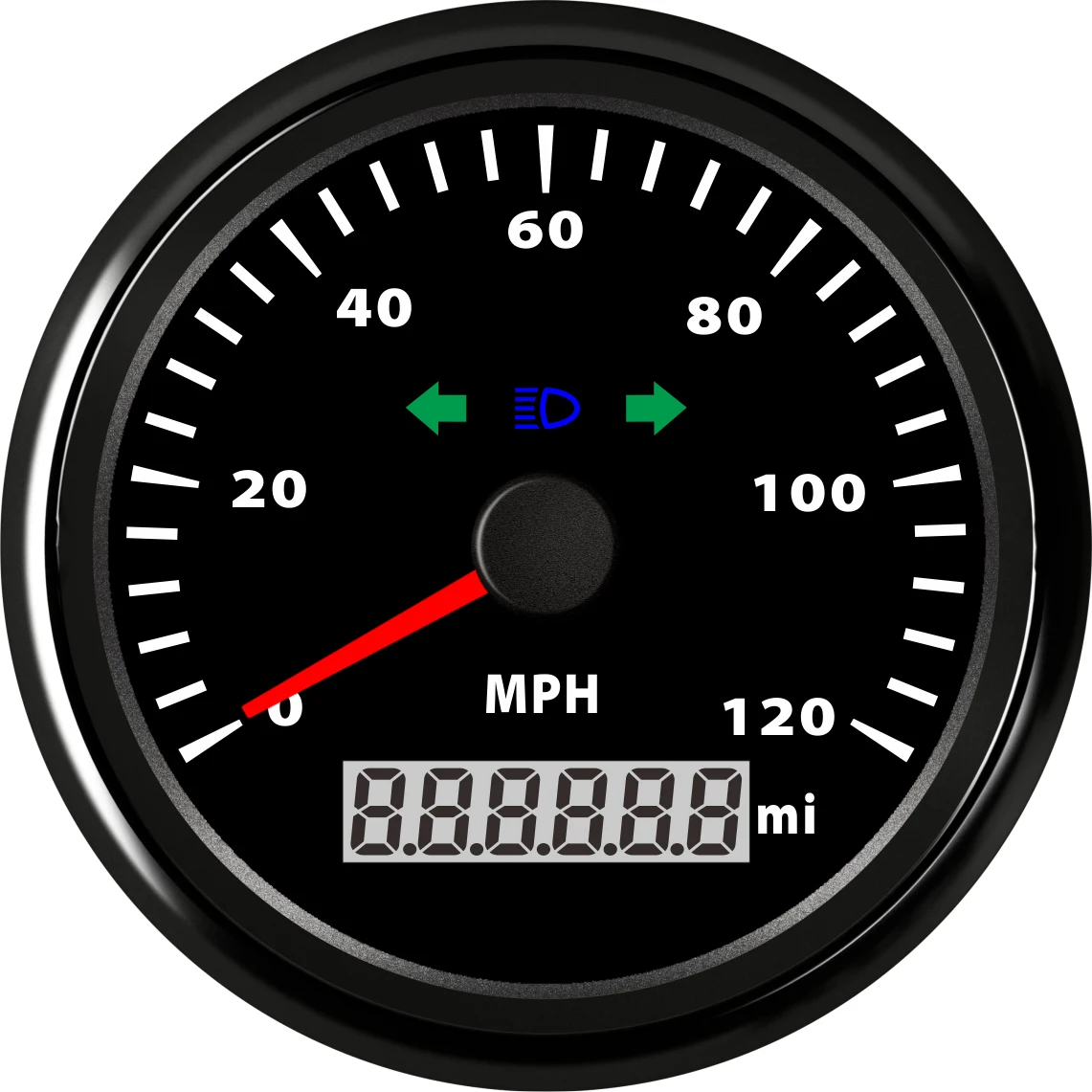 Samdo 85mm Speed Gauge Odometer Speedometer With Turning Indicator High