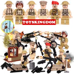 Мировой войны Индии битва импхал, brickmania цифры building block ww2 Англия армия сил minifigs военное оружие кирпич игрушки