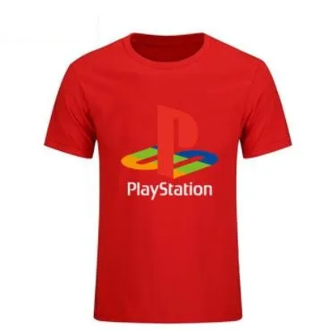 Мужская футболка Playstation Классическая Оригинальная с потертостями и логотипом