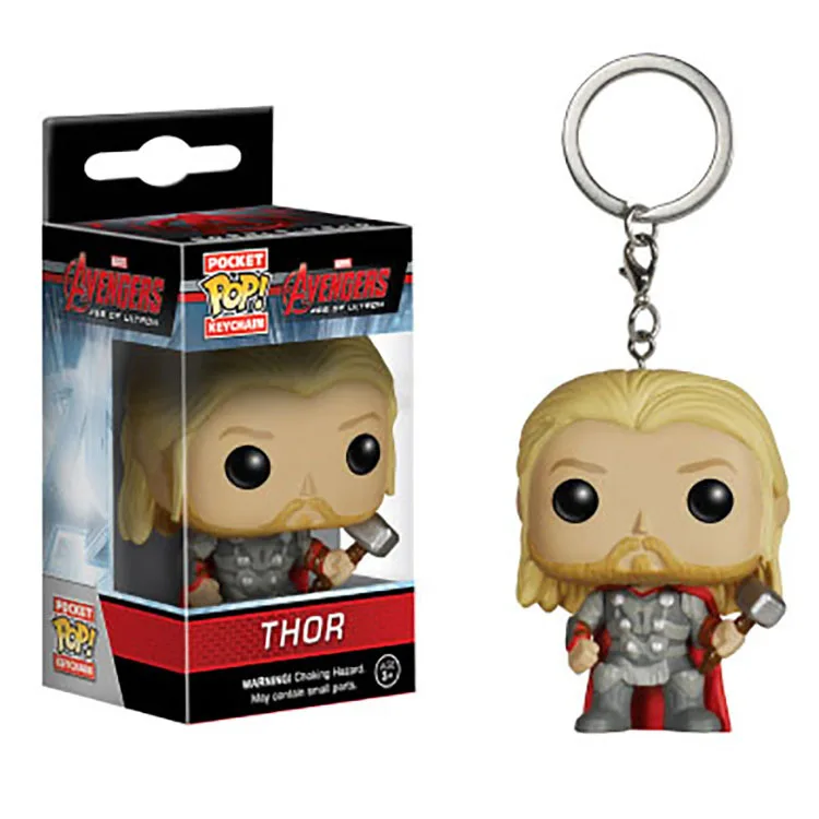 

POP Marvel The Avengers Thor 3 Keychain Pocket Pop Keychain Thor Characters Action Figure Collectible Model Toys For Kids