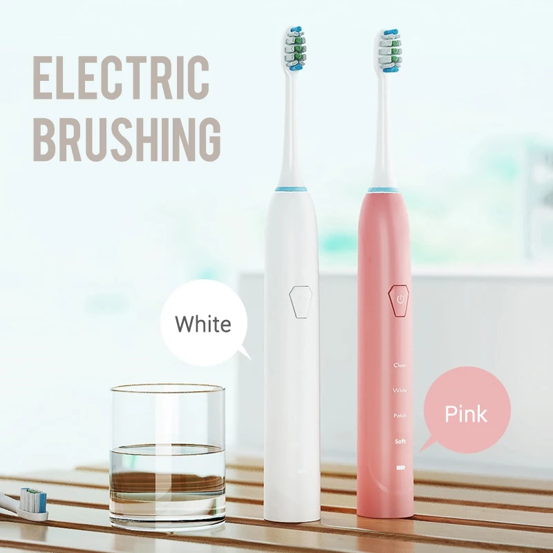 

LESCOLTON Adult Electric Toothbrush Magnetic Charge Four Key Modes Ipx7 Waterproof Acoustic Wave ABS Adult Electric Toothbrush