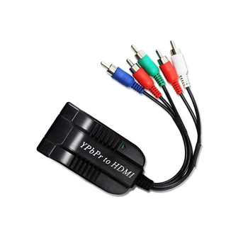 

YPBPR to HDMI converter with hdmi port ,input Ypbpr and audio ,output hdmi Ypbpr for tv box,vhs,vcr ,dvd