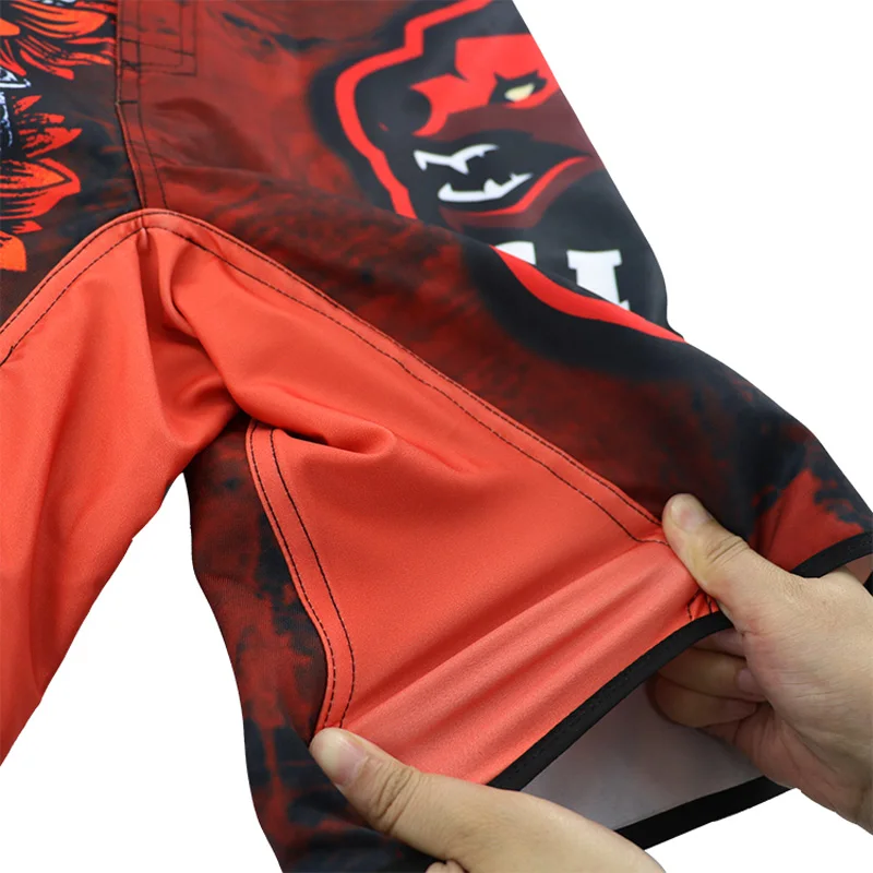 Летние Новые мужские ММА боевые спортивные штаны Смешанные боевые тренировки UFC пляжные шорты Фитнес джиу джитсу бег Муай Тай шорты