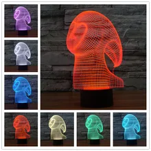 3D лампа, креативный подарок, светодиодный, акриловый, постепенно Ночной светильник, настольная лампа, ночной Светильник для детей, Usb светодиодный, 3d лампа