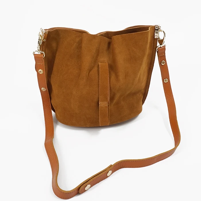 LilyHood, женская сумка-мессенджер из натуральной кожи, повседневная винтажная простая трендовая сумка из коричневого нубука и замши, женская сумка через плечо
