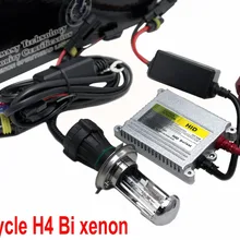 Мотоциклетная ксеноновая H4 розетка высокий низкий светильник HID 12V 35W Тонкий Балласт набор «би-ксенон» 4300K 5000K 6000K 8000K 10000K