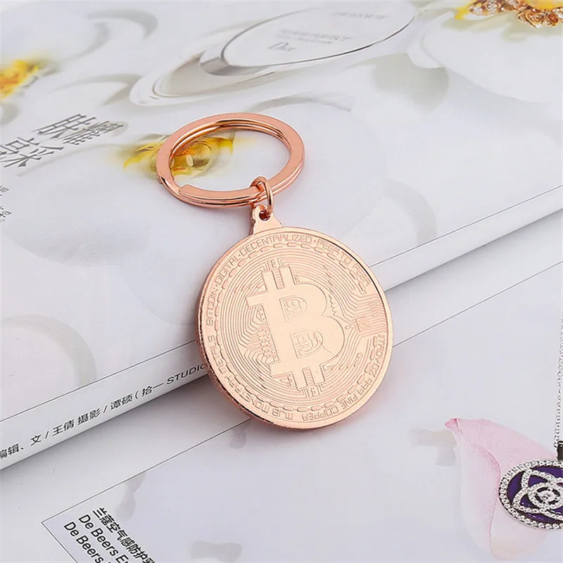 Crafts 1PCS Bitcoin Metal Keychain Bitcoin commemorative coins Medal Keychain Collectible Gift Home Accessories Pendant Crafts 1PCS Bitcoin Metal Keychain Bitcoin commemorative coins Medal Keychain Collectible Gift Home Accessories Pendant