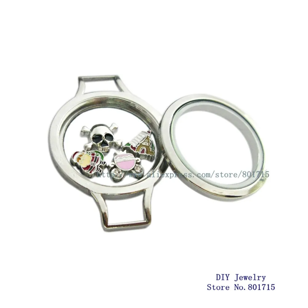 

plain Locket Closure Wrap Bracelet Locket with Twist Heirloom Face for Leather Wrap Locket Bracelet fit charms