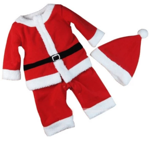 12 м-12 т детей Рождественская одежда комплект для маленьких мальчиков Обувь для девочек Санта Клаус костюмы костюм и платье Дети теплая одежда - Цвет: BOY