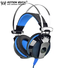 EACH GS500 Noise Cancelling Gaming Headset Headphone Stereo Bass Headband with Mic LED Light for Computer Laptop Mobile Phones