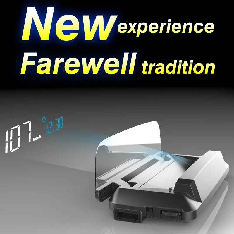 

2018 New H400 Car HUD Head Up Display OBD2 II EUOBD Overspeed Warning System Projector Windshield Auto Electronic Voltage Alarm