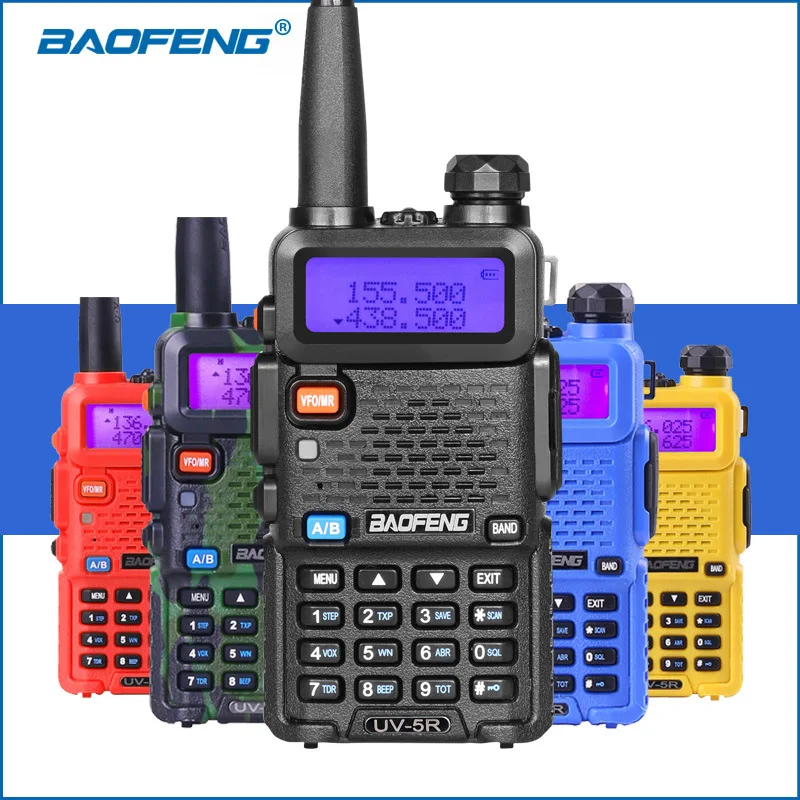 Baofeng UV-5R двухстороннее радио мини портативный 5 Вт двухдиапазонный УКВ рация UV5R 128CH FM трансивер охотничий радиосканер