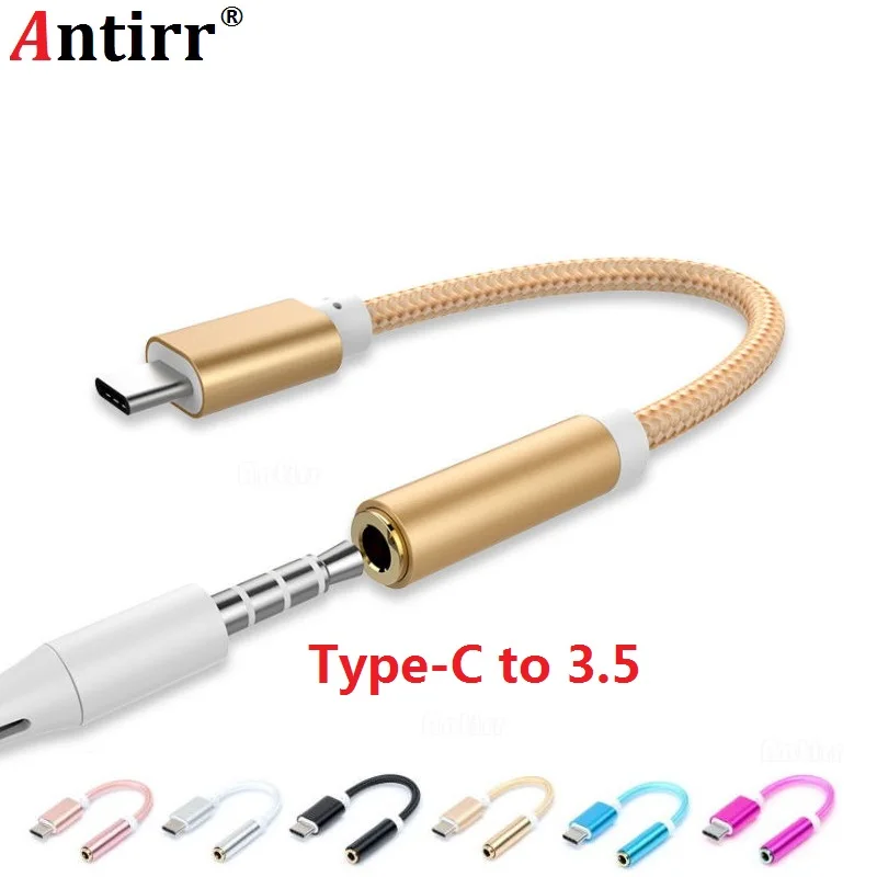 

1PCS USB Type C To 3.5mm Earphone Cable USB-C Male 3.5MM AUX Audio Jack Adapter Type-C 3.5 Converter For Smart Phone Earphone