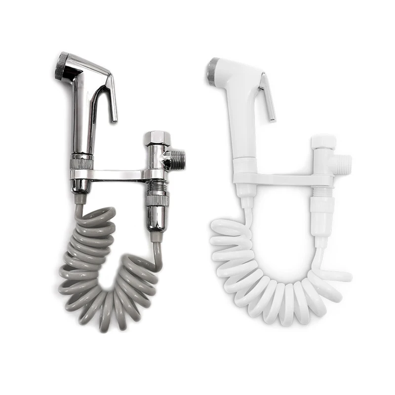 

Portable Handheld Bidet Spray Shower Set ABS Bathroom Toilet Bidet Shower Head Nozzle Holder Shower Hose Set Home Toilet Sprayer