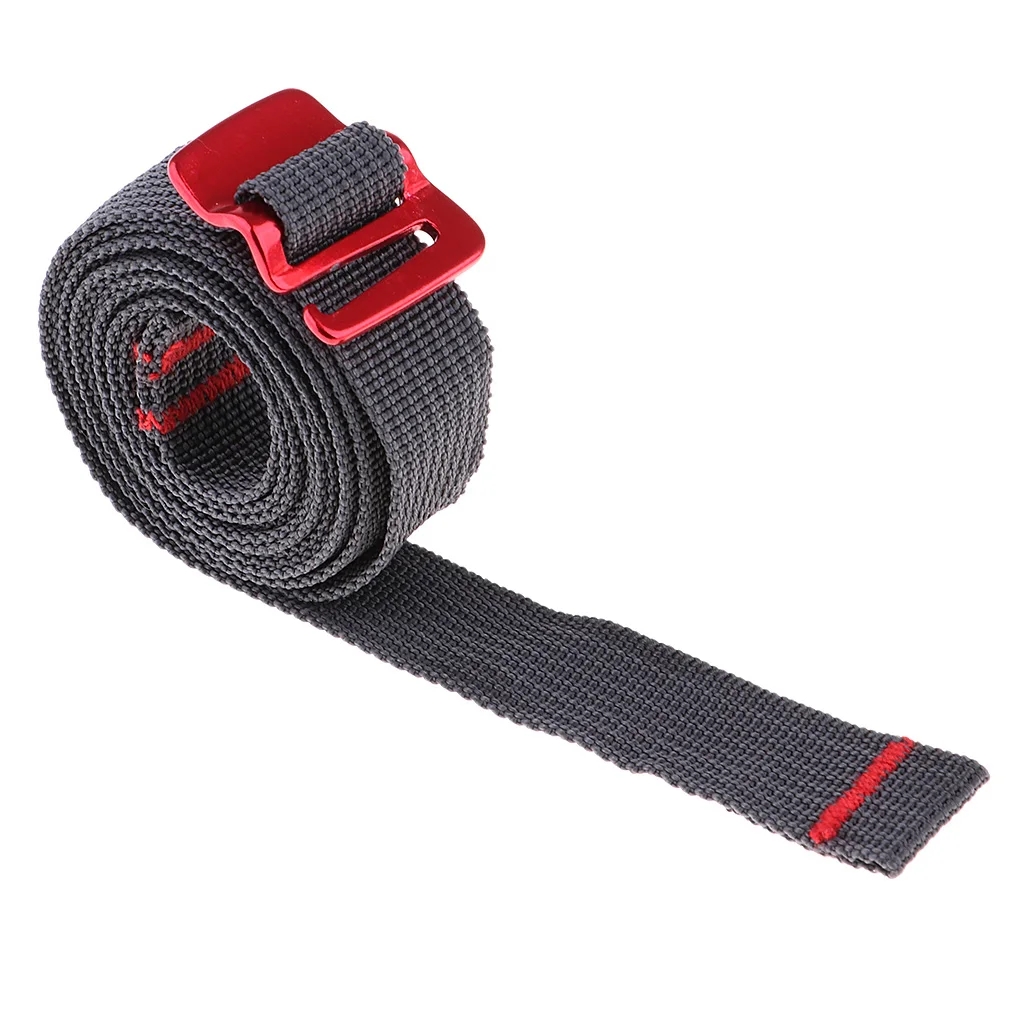 Multifunction Black Hook Loop Fastening Strap for Bundling Luggage, Tents, Backpacks