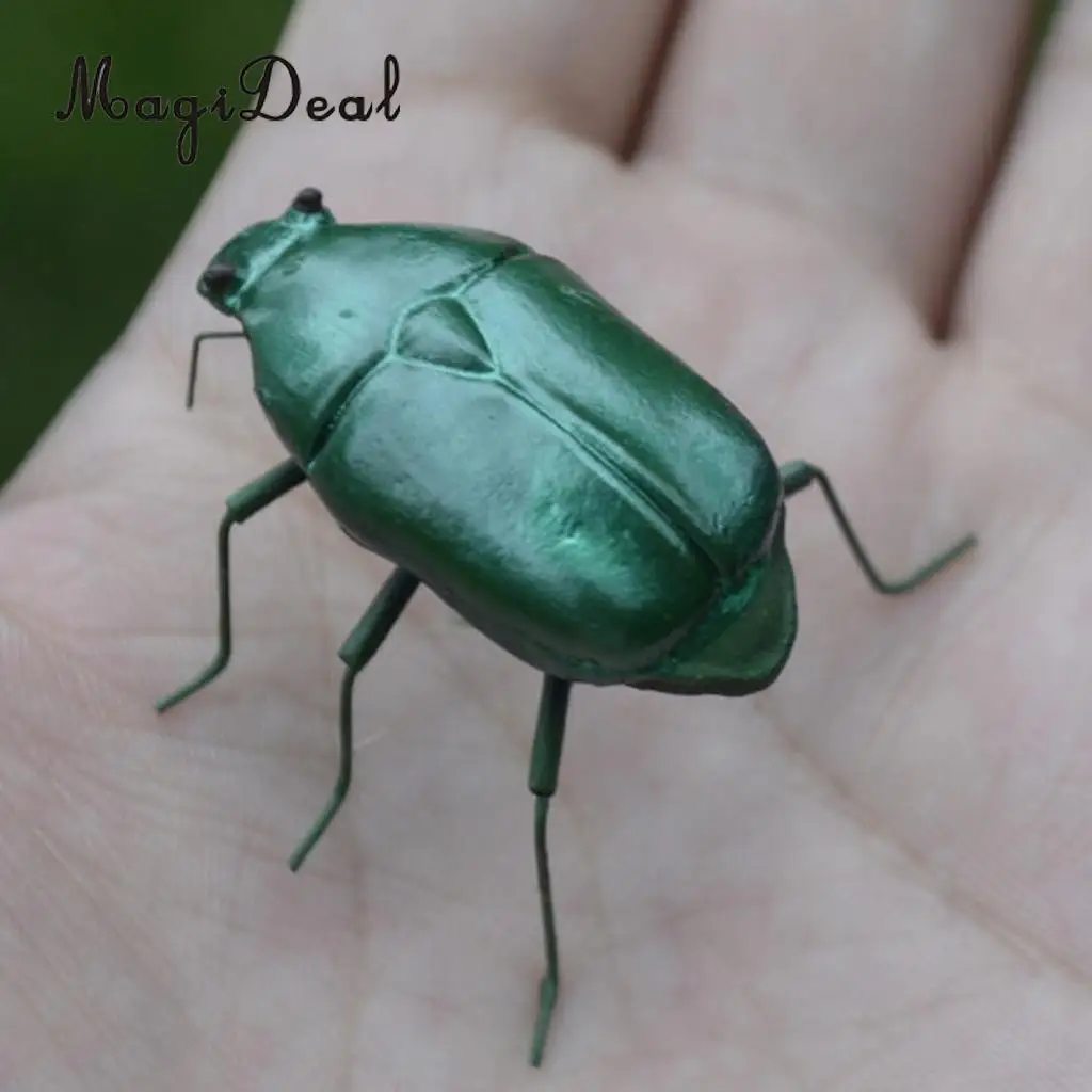 MagiDeal Artificial Lifelike Insects Model Cicada Figurines Home Garden Art Craft Decor DIY Tree Decor Kids Play Toy 