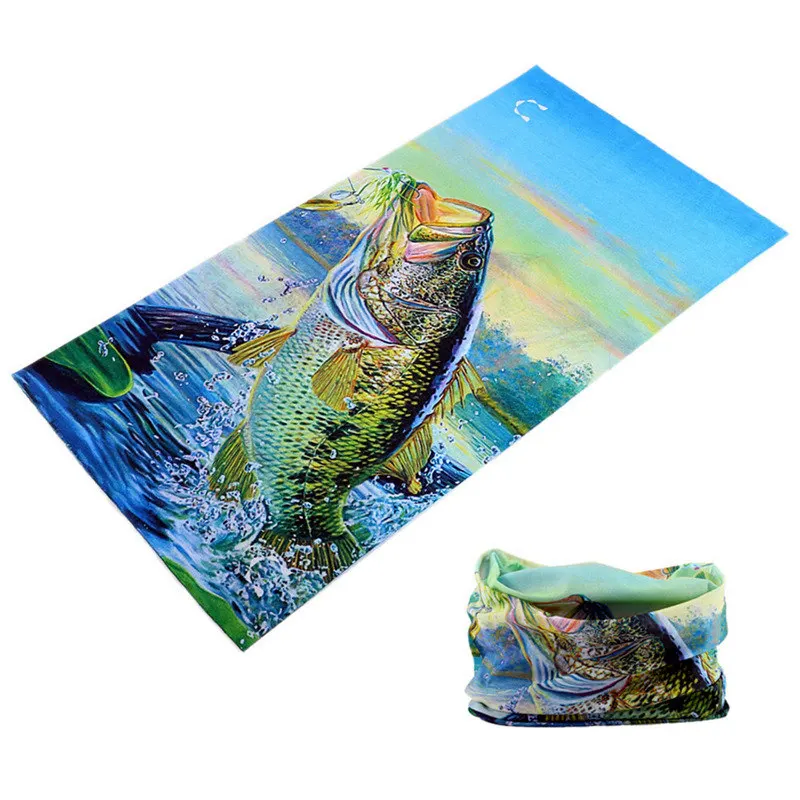 

buffe Design Fishing Mask Sun Protection Headwear Multi Use Face Shield Cycling Bandana Headband Tube Bandama Outdoor Sport Baff