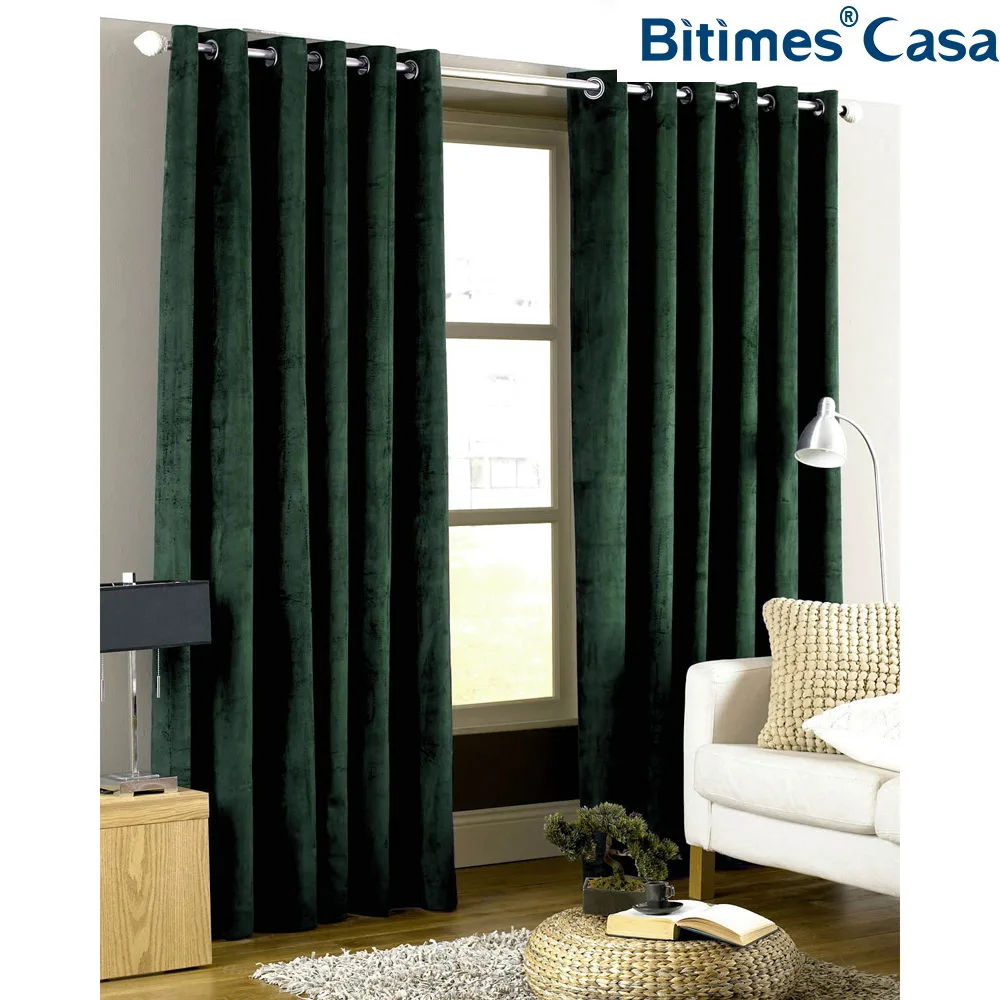  Heavy Weight Velvet Blackout Windows Curtain For Living Room Bedroom Interior Decoration Winter Cur - 32953910727