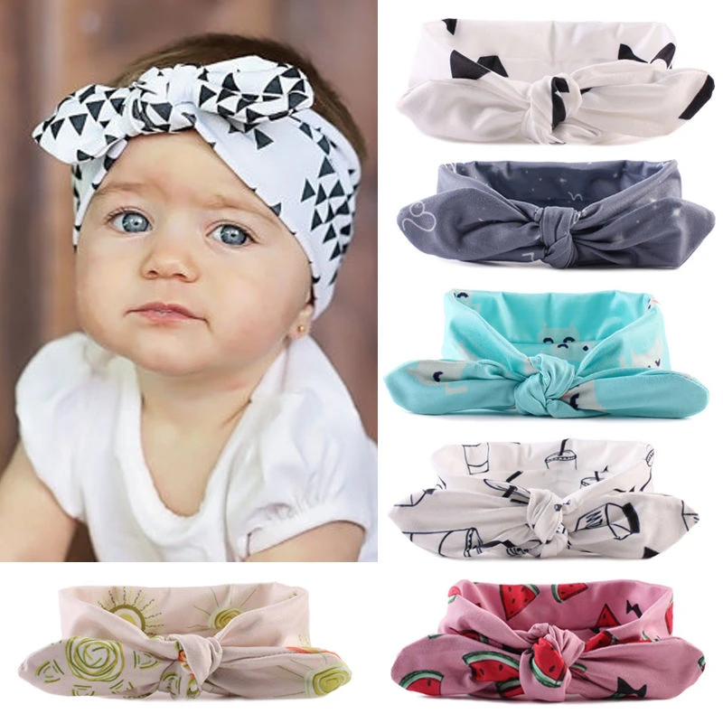 

Girls Headwear Hot Sale Baby Girl Headbands Flower Floral Newborn Bow Headband Kids Girl Head Band Cotton Hair Accessories 1Pcs