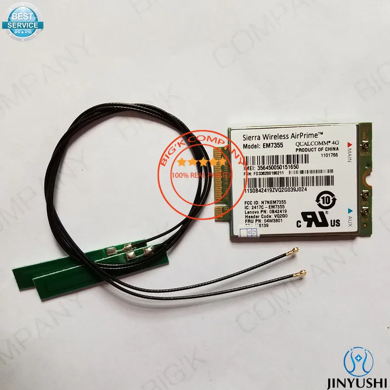 jinyushi-para-em7355-2-pces-4g-antena-fru-04w3801-4g-lte-evdo-hspa-42mbps-ngff-para-thinkpad-t431s-t440-t440s-t440p-t540p-w540-x240