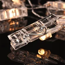 2016 Hot selling 5 M 30 Clip led light battery for Xmas Garland Home Wedding Decoration Christmas Flasher Fairy Lights