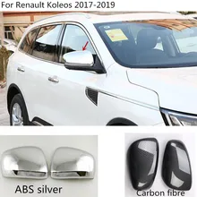 car styling decoration back rear view Rearview Side Door Mirror Cover stick trim frame 2pcs For Renault Koleos 2017 2018 2019