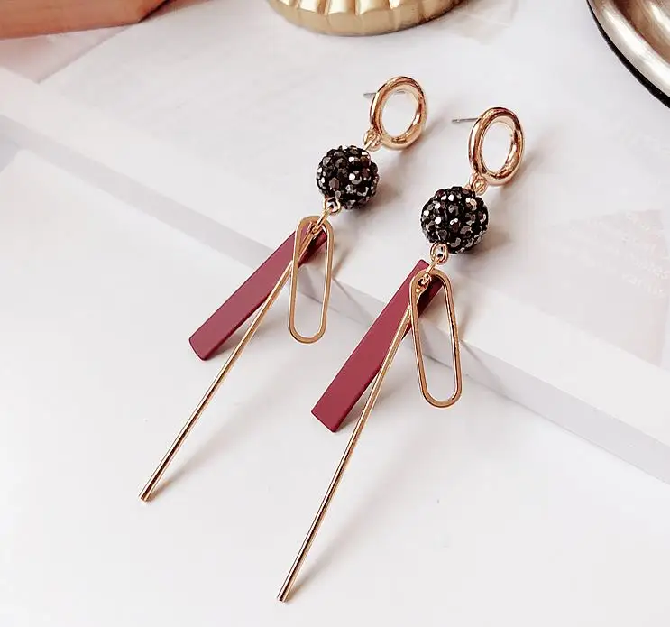 Hot Sale Earrings Geometric Circular Irregular Long Tassel Earrings Dangle Earrings For Women Drops Earrings Fashion Jewelry