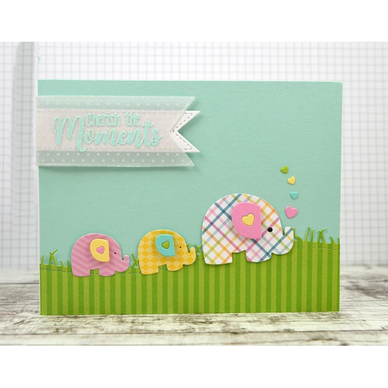 

Cute Elephant Mother And Kids Metal Cutting Dies Stencils For DIY Scrapbooking/Photo Album Decorative Embossing DIY Paper Cards