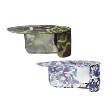 Safurance Green Camo/Blue Camo Наружные защитные шлемы для рабочего места, жесткая шапка, солнцезащитный козырек, головной убор, затененный затылок, Зонт с рисунком с обратной стороны