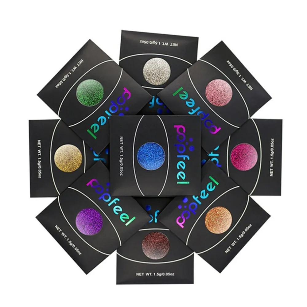 

1 pc Shimmer Eyeshadow Palette Long Lasting Glitter Diamond Pressed Powder Cosmetics Tool Eye Shadow Makeup (18 Colors)