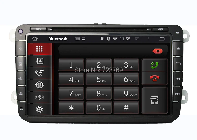 Perfect Pure Android 4.4.4 Car DVD player for Volkswagen Magotan Touran Sagitar 1