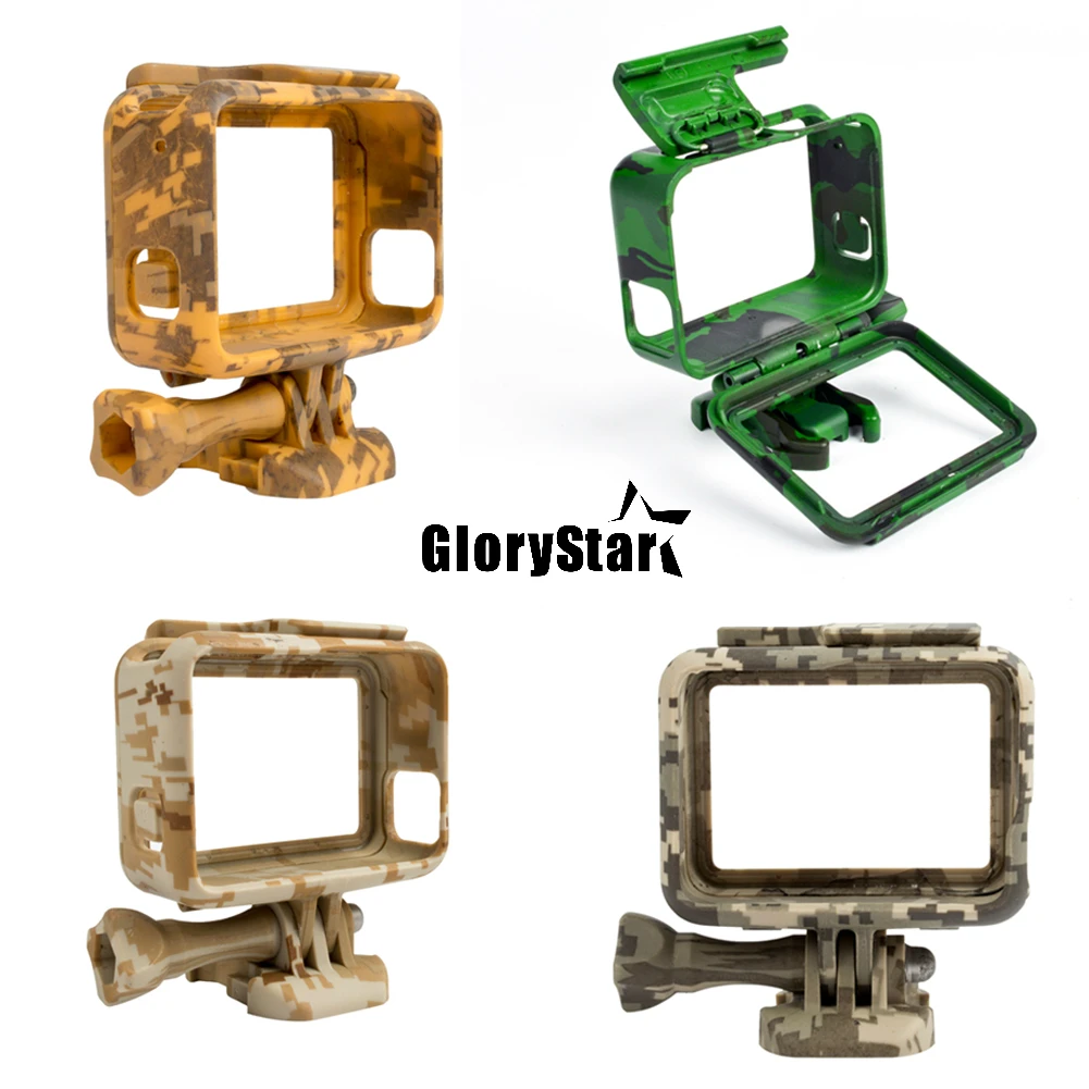 

Plastic Protective Housing Case Cover Action Camera Camouflage Protection Border Frame Box for Go Pro Hero 5 Gopro Accessories