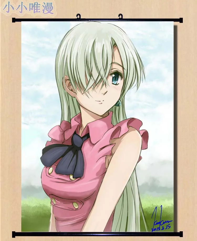 Японский аниме The Seven Deadly Sins Nanatsu no Taizai Elizabeth Liones & Meliodas Diane домашний декор настенная