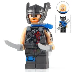 Одной продажи фильм Тор: Рагнарек Odinson Локи MARVEL SUPER HEROES Мстители DIY Minifig собрать строительных блоков детские игрушки