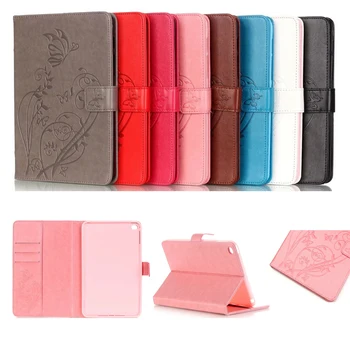 

YB For Apple iPad Mini 4 Case PU Leather Silicone TPU Back Stand Girl Kids Gift Tablet Cover with card slot For Ipad Mini4