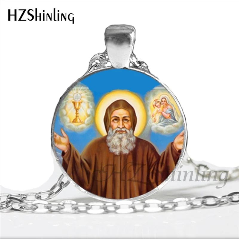 Стеклянные купольные украшения колье в стиле Saint Charbel с рисунком новый дизайн