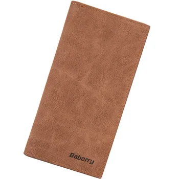 

2019 Card Holder Leather Wallet Men Long Design High Quality Passport Cover Casual Men's Purse Vintage Multi-function Coin Purse