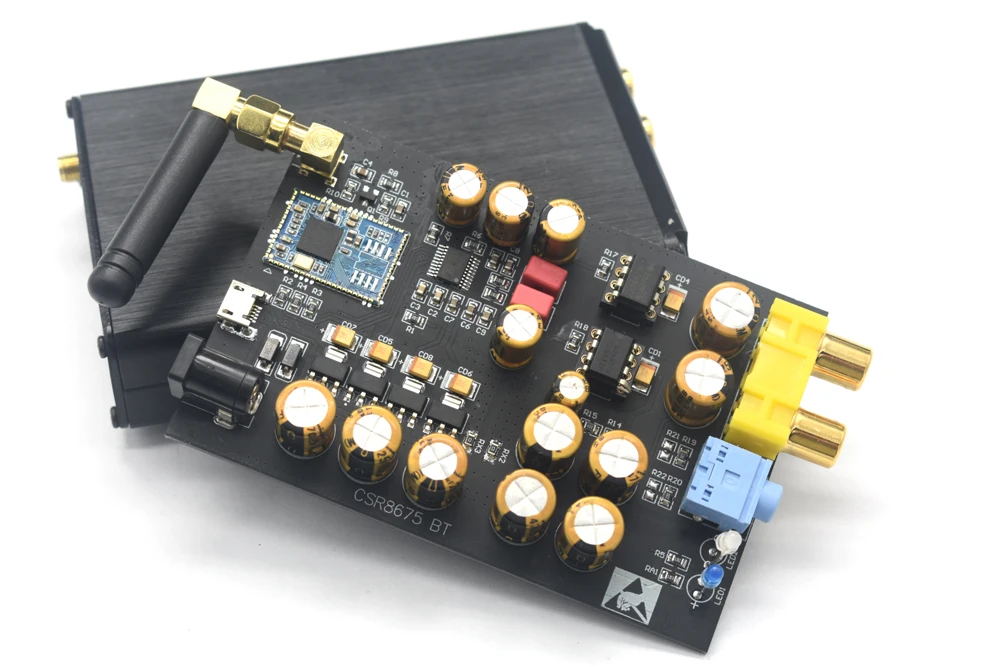 CSR8675 APTX HD беспроводной приемник PCM5102A ies DAC декодирование без потерь поддержка 24 бит с антенной A2-001