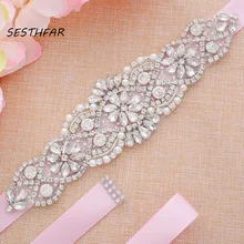 Горный хрусталь пояс со стразами для невесты ремни с золотым поясом хрустальные свадебные аксессуары ремни J104S
