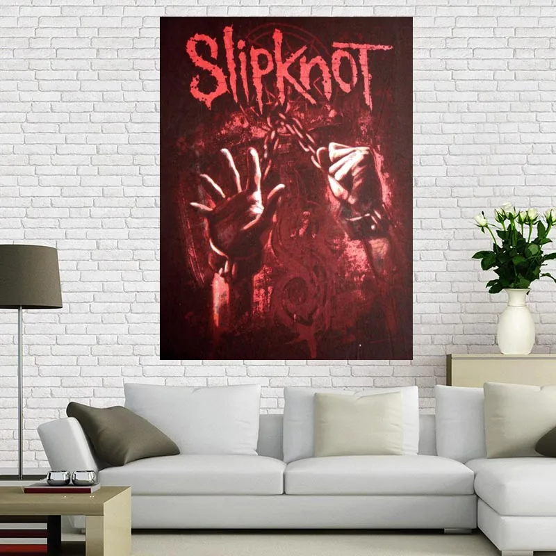 Пользовательские Slipknot принты холст живопись настенный Шелковый плакат ткань печать DIY ткань плакат - Цвет: 13