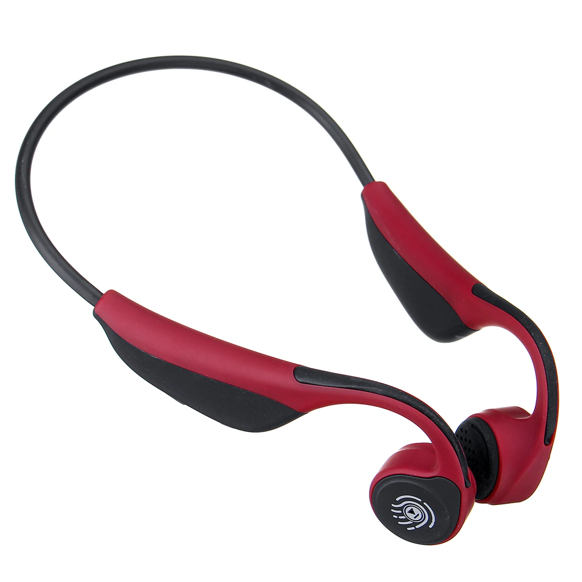Red LEORY V9 наушники bluetooth 5,0 костной проводимости гарнитуры Беспроводные спортивные наушники Handsfree IPX5 Водонепроницаемый Беспроводной - Цвет: Red