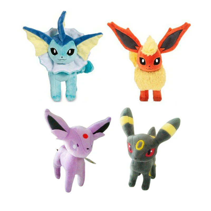 Аниме шт. 9 шт. плюшевая игрушка Eevee Vaporeon Jolteon Flareon Espeon Umbreon Leafeon Glaceon Sylveon куклы мягкая игрушка для детей